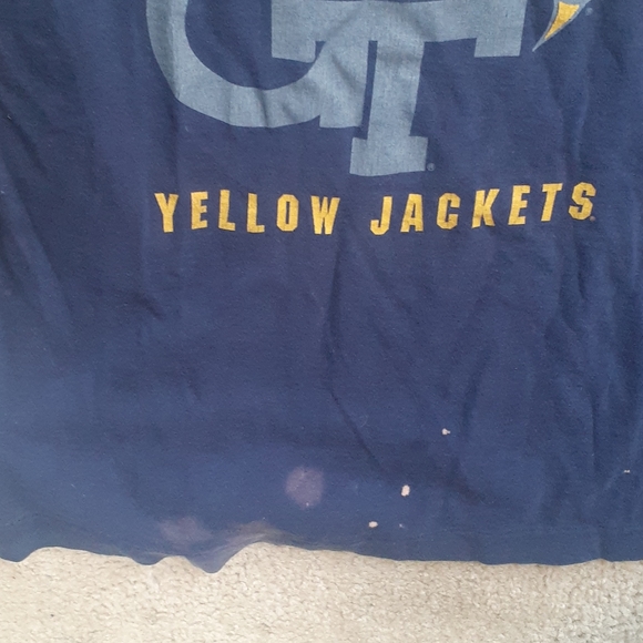 Large Georgia Tech Bleached TShirt - Picture 3 of 4